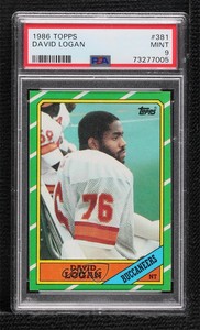 1986 Topps David Logan #381 PSA 9 MINT
