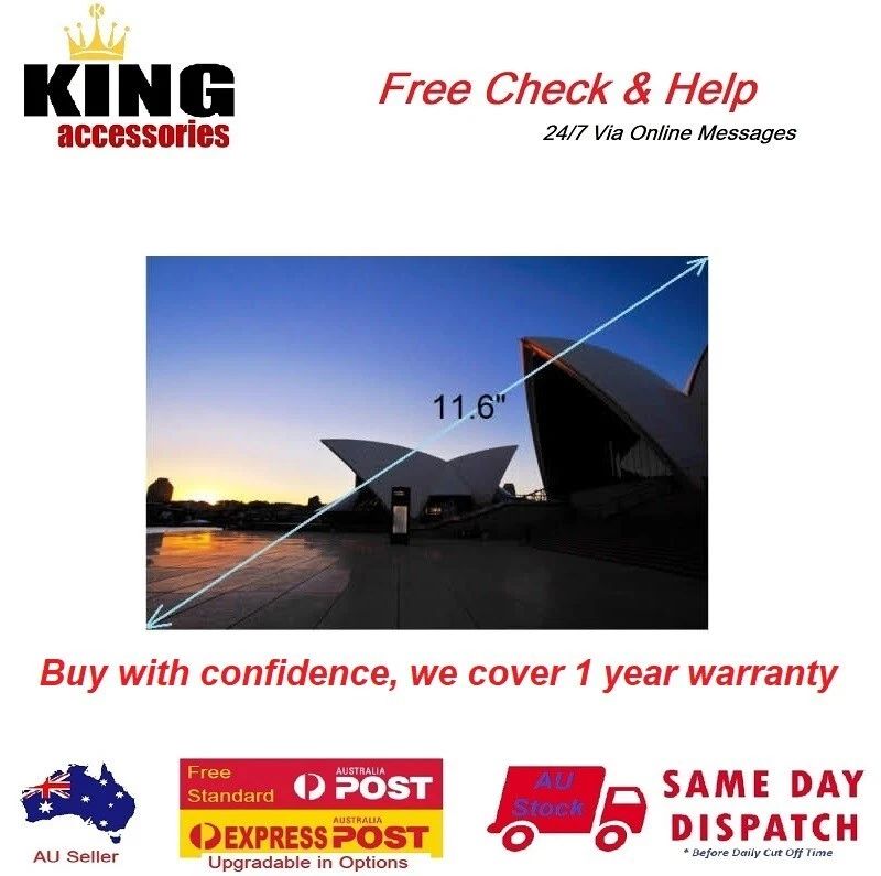 11.6" HD Screen Lenovo Chromebook 100e 82V0 82CD 82J0 82VL 82H4 82UY Non-touch - Image 1 of 1