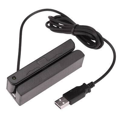 USB 3-Track Magnetic Stripe Card Reader Credit Card Magstripe • 22.99$