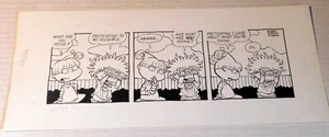 RUGRATS: ORIG. 2002 DAILY COMIC STRIP ART - Chuckie gibt vor, unsichtbar zu sein - Bild 1 von 2