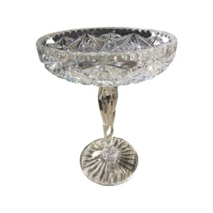 Bandeja de caramelos de cristal vintage, elegante plato para servir, bandeja de vidrio retro, centro de mesa - Imagen 1 de 10