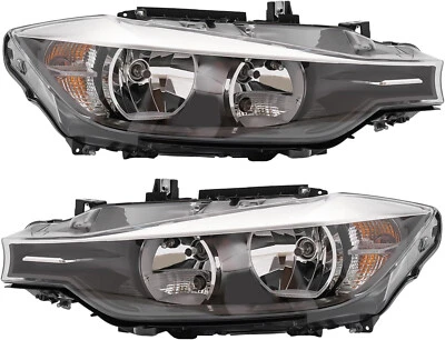 Left Right headlights for 320i 325i 328i BMW 3 sedan 4dr F30 2012 2013 2014 2015 - Image 1 of 2