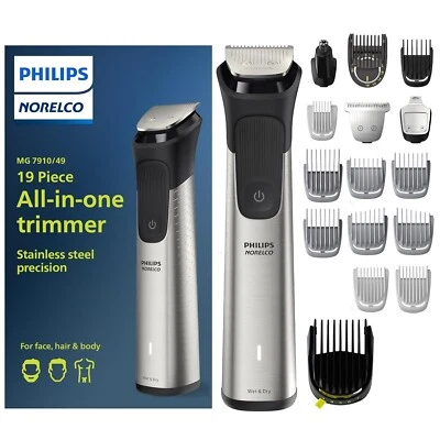 Philips Norelco Multigroom 7000 Haircutting Kit - Silver (MG7910/49) - (C113) - Image 1 of 4