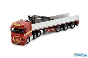 Tekno H.N. Post & Zn DAF XF Space Cab 6x2 mit 3-Achs Ziegelanhänger 82660 - Bild 1 von 5