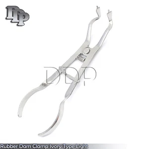 Rubber Dam Ivory Light Weight Clamp Forceps Endodontic Punch Dental Lab Tool - Picture 1 of 3