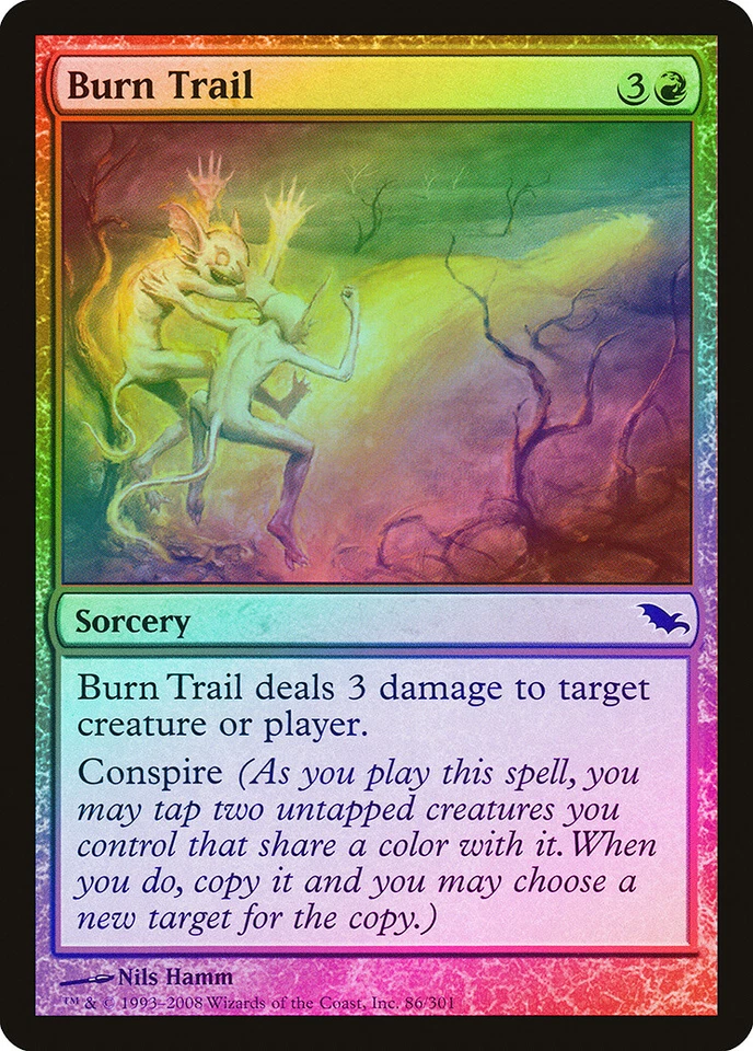 Burn Trail FOIL Shadowmoor NM Red Common MAGIC THE GATHERING MTG CARD ABUGames - Image 1 of 1