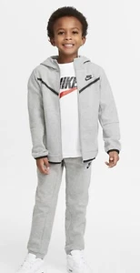 Nike Sportswear Tech Fleece Little Kids Jacket and Pants Set Grey Size 5 - Picture 1 of 6