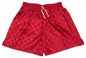 Red Checker Polyester Fußballshorts von VKM - Herren klein - Bild 1 von 3
