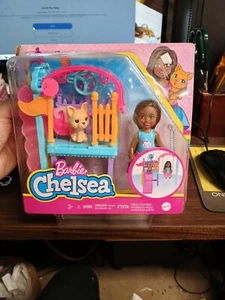 🐕 Barbie Chelsea Swing Set Playset con bambola Chelsea e cucciolo domestico🆕nuovo, - Foto 1 di 7