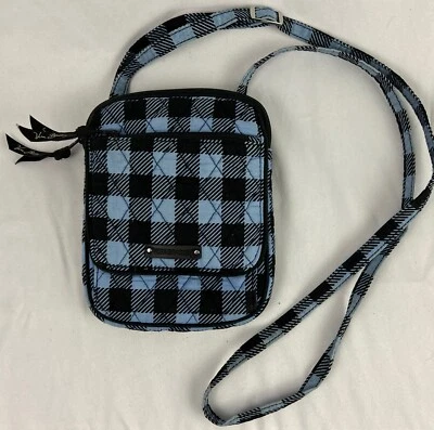 Bolso Bandolera Vera Bradley Triple Cremallera Hipster Cartera Bolso de Mano a Cuadros Alpinos Foto 1 de 4