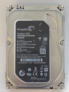 ST1000DM003, SN: W4Y, WU, PN: 1ER162-044, FW: AQ03, 16104, Seagate 1Tb 3.5" HDD - Imagen 1 de 2