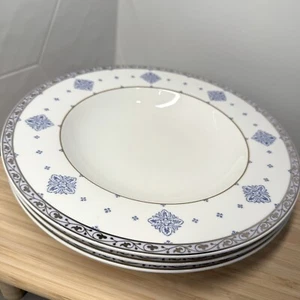 Villeroy & Boch Azurea Chateau Collection Set of 3 Large Rim Soup Bowl 9 5/8" - Picture 1 of 8