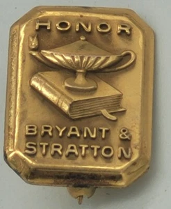 GOLDFARBENE VINTAGE BRYANT & STRATTON OFFICE OF TRAINING ANSTECKNADEL  - Bild 1 von 5