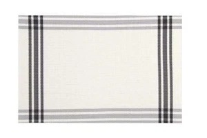 100% Genuine! Set of 6 Wilkie Brothers Nylon Placemats 30x45cm Stuart Black! - Picture 1 of 4