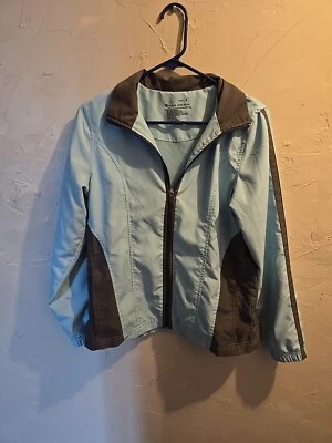 Tech Gear Women’s Full Zip Warm Up Jacket Blue Size Small.      - Imagem 1 de 4