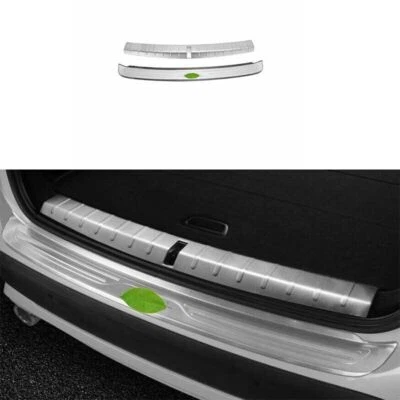 Protector de parachoques trasero de acero plateado para BMW X1 F48 2016 2017-2021 Foto 1 de 4