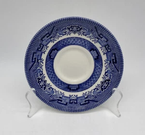 Churchill Blue Willow Saucer Vintage Made In England - Picture 1 of 6