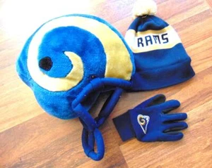 St Louis RAMS Football Cap Helmet Pillow One Glove Lot - Picture 1 of 2