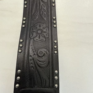 Lauren Ralph Lauren Gr. S verzierter & kleiner Nieten Western Ledergürtel - Bild 1 von 14