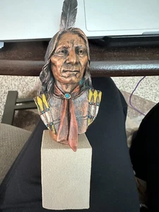 C.A. Pardell Red Cloud Limited Edition Bronze Bust Sculpture Legends Series 1995 - Picture 1 of 4