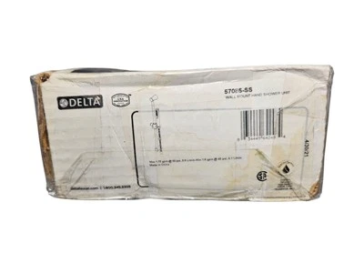 Delta 1-Spray Patterns 1.75 GPM  Wall Mount Handheld Shower Head Stainless - Image 1 of 2