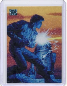 2024 Topps Chrome Star Wars Luke Skywalker  R2-D2 Mini Diamond Refractor - Picture 1 of 2