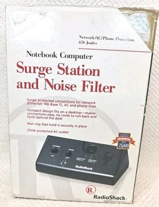 Radio Shack 61-2327 Notebook Computer Surge Station And Noise Filter - Picture 1 of 7