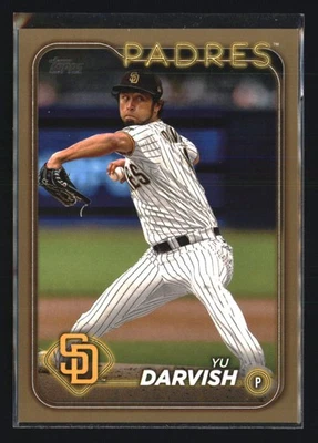 2024 Topps #627 Yu Darvish Gold #/2024 - Image 1 of 2