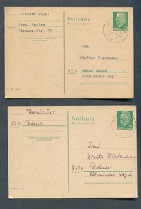 Alemania - RDA: 2 estacionarios de 1967 - Heidenau - usado - Imagen 1 de 2