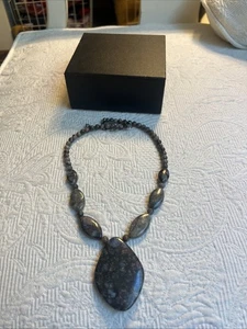 "Collar de piedras preciosas de llanita 925 Jay King DTR 18-20"" #JF1" - Imagen 1 de 7