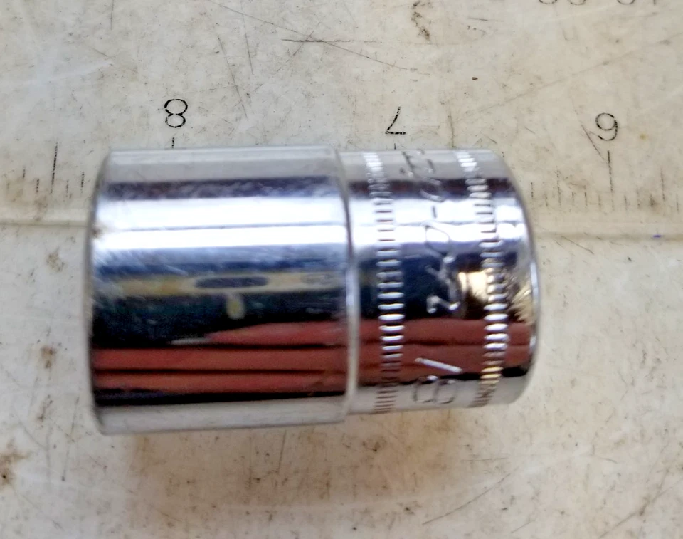 SNAP-ON TWM18 1/2" Drive 6 Point Metric 18mm Shallow Chrome Socket - Image 1 of 1