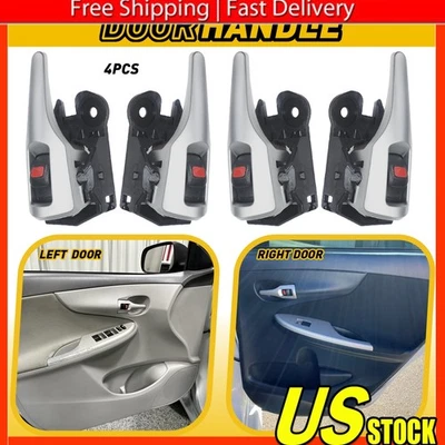 Manija interior interior delantera trasera izquierda derecha para Toyota Corolla 2009-2013 Foto 1 de 4