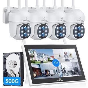 Sistema de Cámara de Seguridad, Kit de Cámara de Doble Lente Zoom 10X con Monitor LCD de 10.1", - Imagen 1 de 6