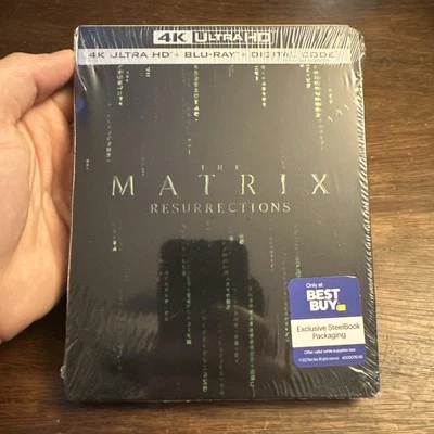 The Matrix Resurrections 4K UHD Blu-Ray Steelbook - Best Buy Exclusive - Sealed - Image 1 of 4