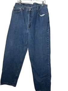 Levis Mens Relaxed Fit Jeans 42x34 Blue 550 Vintage Straight Leg Medium - Picture 1 of 8