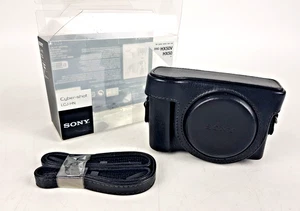 Sony LCJ-HN Black Case For Cyber-shot DSC-HX60V HX60 HX50V HX50 Camera + strap - Picture 1 of 16