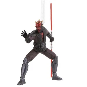 Hallmark Star Wars: The Clone Wars DARTH MAUL Adorno de Navidad Resina NUEVO - Imagen 1 de 1