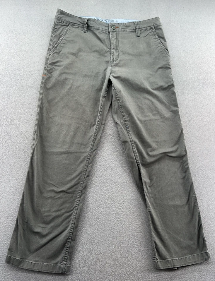 Pantalones chinos Mission Ridge para hombre talla 36x30 gris sapo caliente algodón elástico Foto 1 de 4