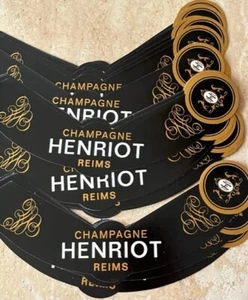 LOT 105/45  ETIQUETTES /COLS  /  CHAMPAGNE  / HENRIOT   /LABELS  ALCOOL OLD - Picture 1 of 3