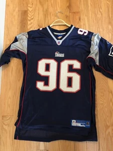 Camiseta deportiva Reebok Adalius Thomas 96 grande rara nueva NFL On Field New England Patriots - Imagen 1 de 8