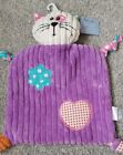 BNWT Doudou Cat Baby Toddler Blankie Comforter Multicoloured Textured 