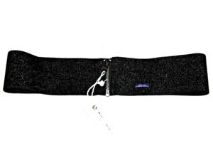 DIESEL Girl's BLACK Glitter Zip Elasticized BELT Blelesty ( Size 11 ) - Picture 1 of 1