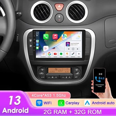 32GB Für Citroen C2/C3 2001-2010 Android 14 Autoradio CarPlay GPS Nav BT RDS FM