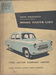 1959 - Lista de piezas de repuesto Ford Prefect - Imagen 1 de 1