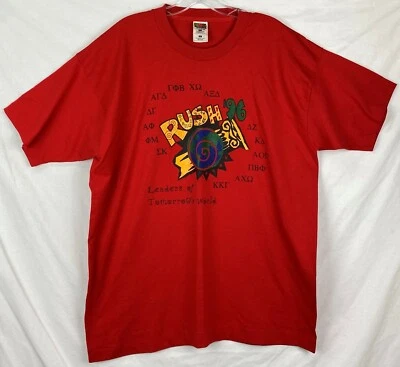 Bowling Green State University Rush 96 T-Shirt XL Red Unworn Single Stitch #21D - Image 1 of 4