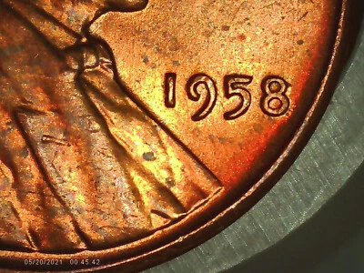 1958 Lincoln Wheat Penny Doubled Die Obverse DDO Very high mint state RARE GEM! - Image 1 of 4