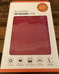 Bluetooth Keyboard Rechargeable Leather Case BTKB Black for iPad Pro 9.7 NEW!! - Picture 1 of 2