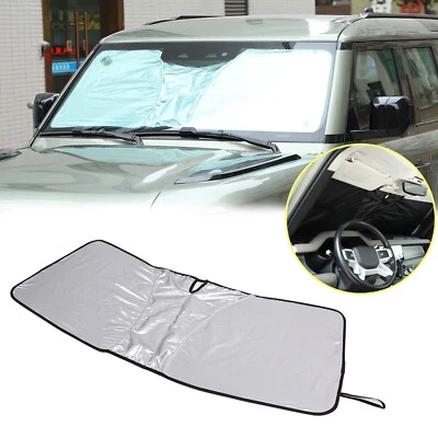 Front Windshield Sunshade UV Block Visor Cover For Land Rover Defender 2020-2024 - Изображение 1 из 4