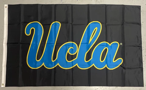 UCLA Bruins University of California 3x5 Feet Flag Black Los Angeles Man Cave Cover