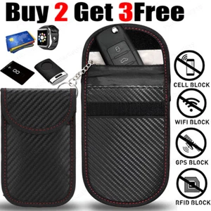 Faraday Bolsa Antirrobo RFID Coche Bloqueo de Señal Bolsa Estuche para Llavero Protector - Imagen 1 de 12